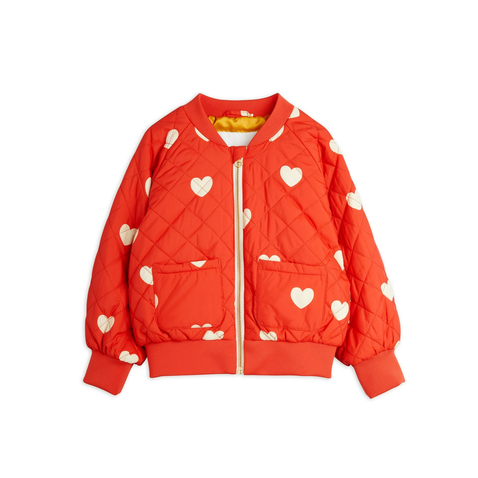 Mini Rodini Hearts aop baseball jacket - Lancelot 4 Kids