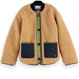 Overview image: Scotch Shrunk Teddy jacket with quilted deta