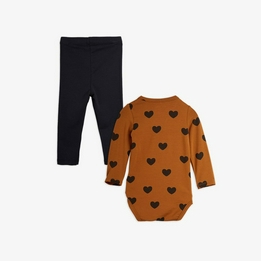 Overview second image: Mini Rodini Basic hearts ls body+leggings