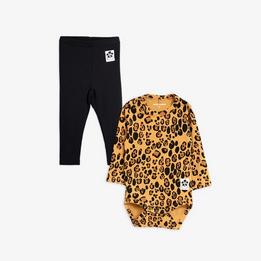 Overview image: Mini Rodini Basic leopard ls body+leggings