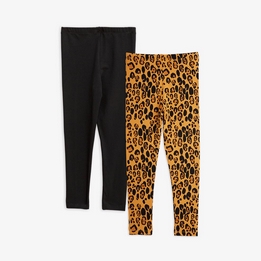 Overview second image: Mini Rodini Basic leopard ls body+leggings