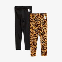 Overview image: Mini Rodini Basic leopard leggings 2-pack
