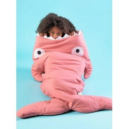 Overview second image: Baby bites Pink kids sleeping bag