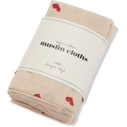 Overview image: Konges Sloyd 3 pack muslin cloth
