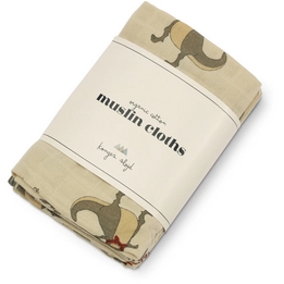Overview image: Konges Sloyd 3 pack muslin cloth