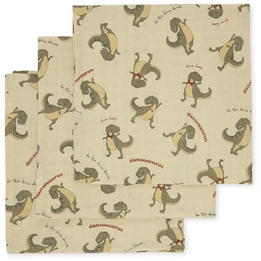 Overview second image: Konges Sloyd 3 pack muslin cloth