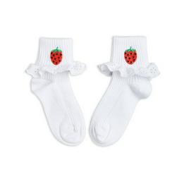 Overview image: Mini Rodini strawberries lace socks