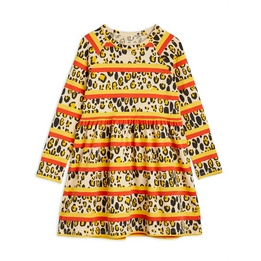 Overview image: Mini Rodini leopard stripe dress