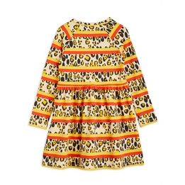 Overview second image: Mini Rodini leopard stripe dress