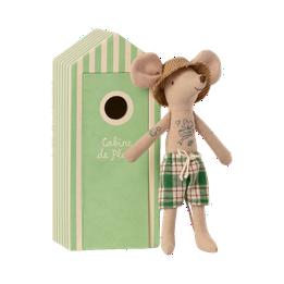 Overview image: Maileg Beach mice, dad in Cabin