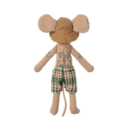 Overview second image: Maileg Beach mice, dad in Cabin