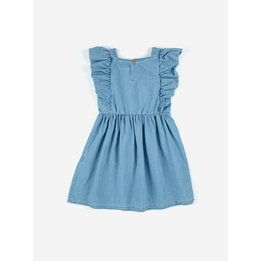 Overview second image: Bobo Choses Pelican denim ruffle dress