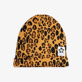Overview image: Mini Rodini Basic leopard baby beanie