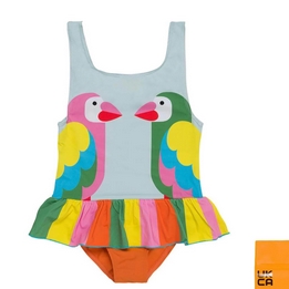 Overview image: Stella McCartney kids Girls parrot swimming