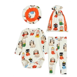 Overview second image: Mini Rodini Minibabies aop baby kit