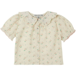 Overview image: Emile & Ida Beige flower blouse