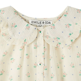 Overview second image: Emile & Ida Beige flower blouse