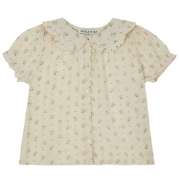 Overview image: Emile & Ida Beige flower blouse