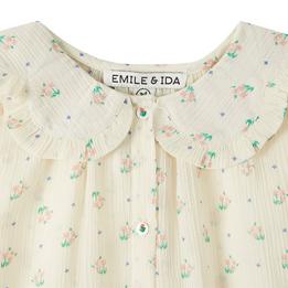 Overview second image: Emile & Ida Beige flower blouse