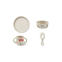 Overview image: Liewood Vivi printed tableware set