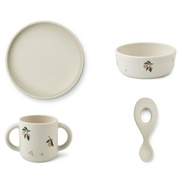 Overview image: Liewood Vivi printed tableware set