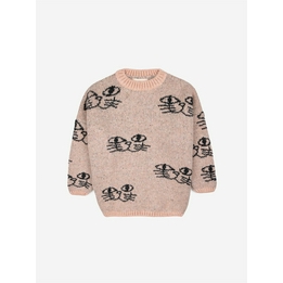 Overview image: Bobo Choses Smiling Cat all over jacquard