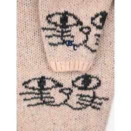 Overview second image: Bobo Choses Smiling Cat all over jacquard
