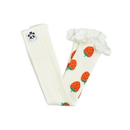 Overview image: Mini Rodini Strawberry lace legging
