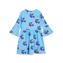 Overview second image: Mini Rodini Plum trumpet sleeve dress