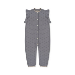 Overview image: Konges Sloyd Valkan pointelle knit onesie
